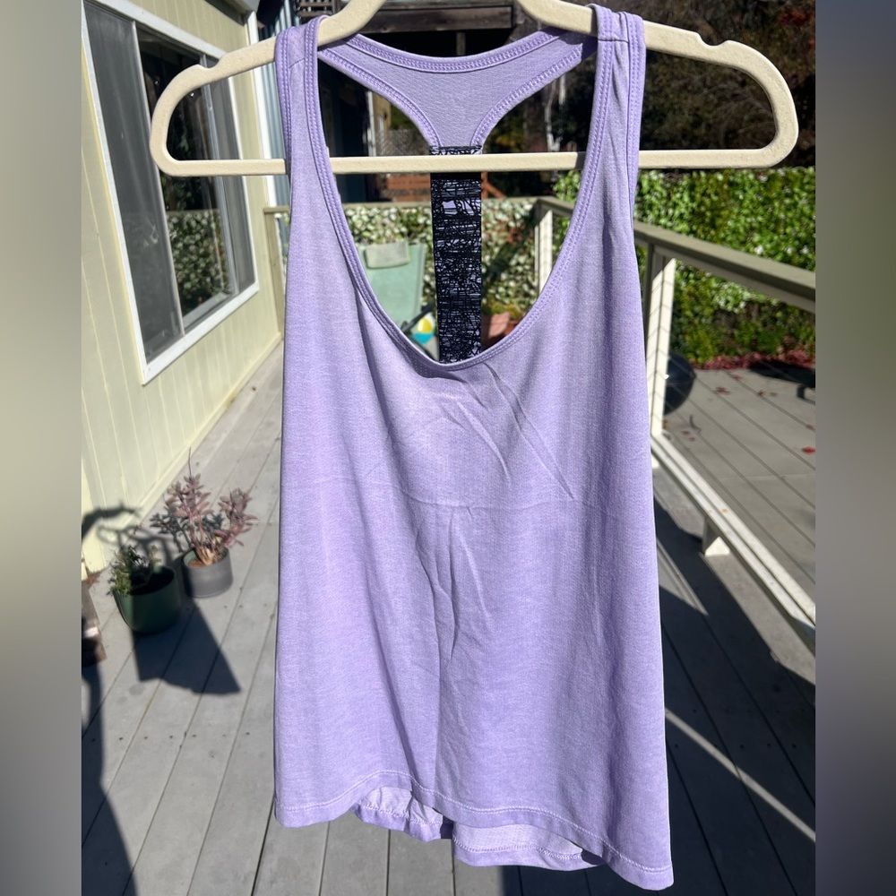 Lavender athletic t-back tank